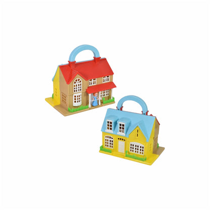 Casa de muñecas con accesorios 16x12x17cm