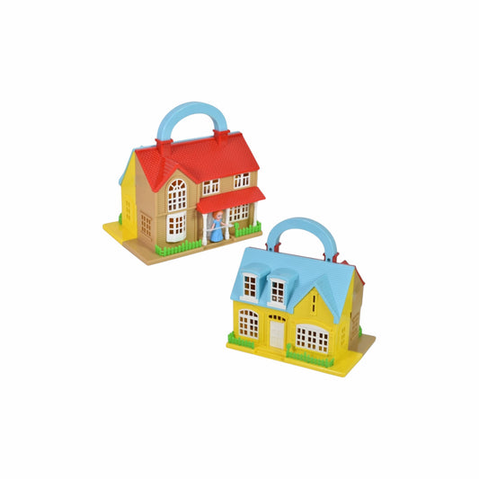 Casa de muñecas con accesorios 16x12x17cm