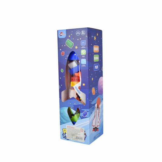 Juego de bloques cohete azul 53pcs