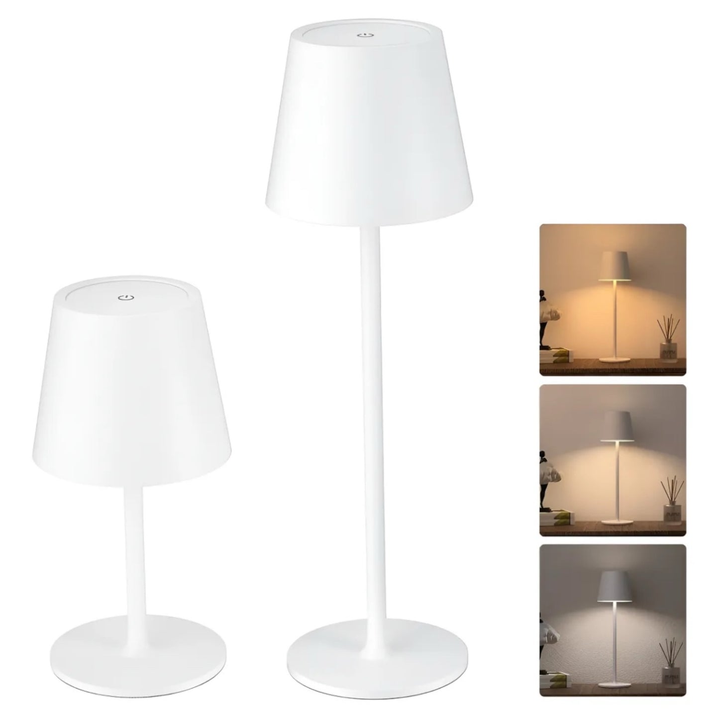 Lámpara Recargable LED – Altura Ajustable y Resistente al Agua