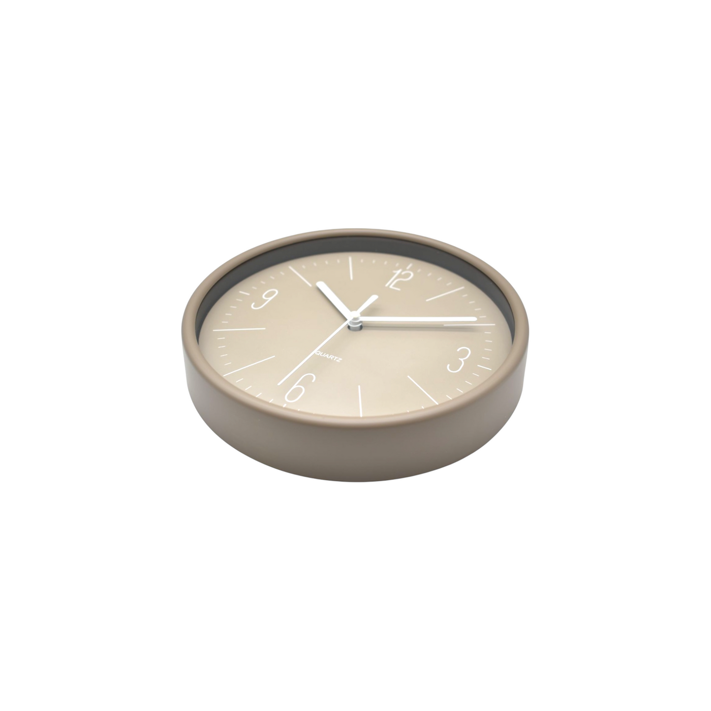 Reloj de Pared Redondo Beige 19 cm – Diseño Minimalista
