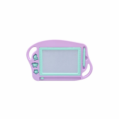 Pizarra mágica lila con sellos - 32x21cm