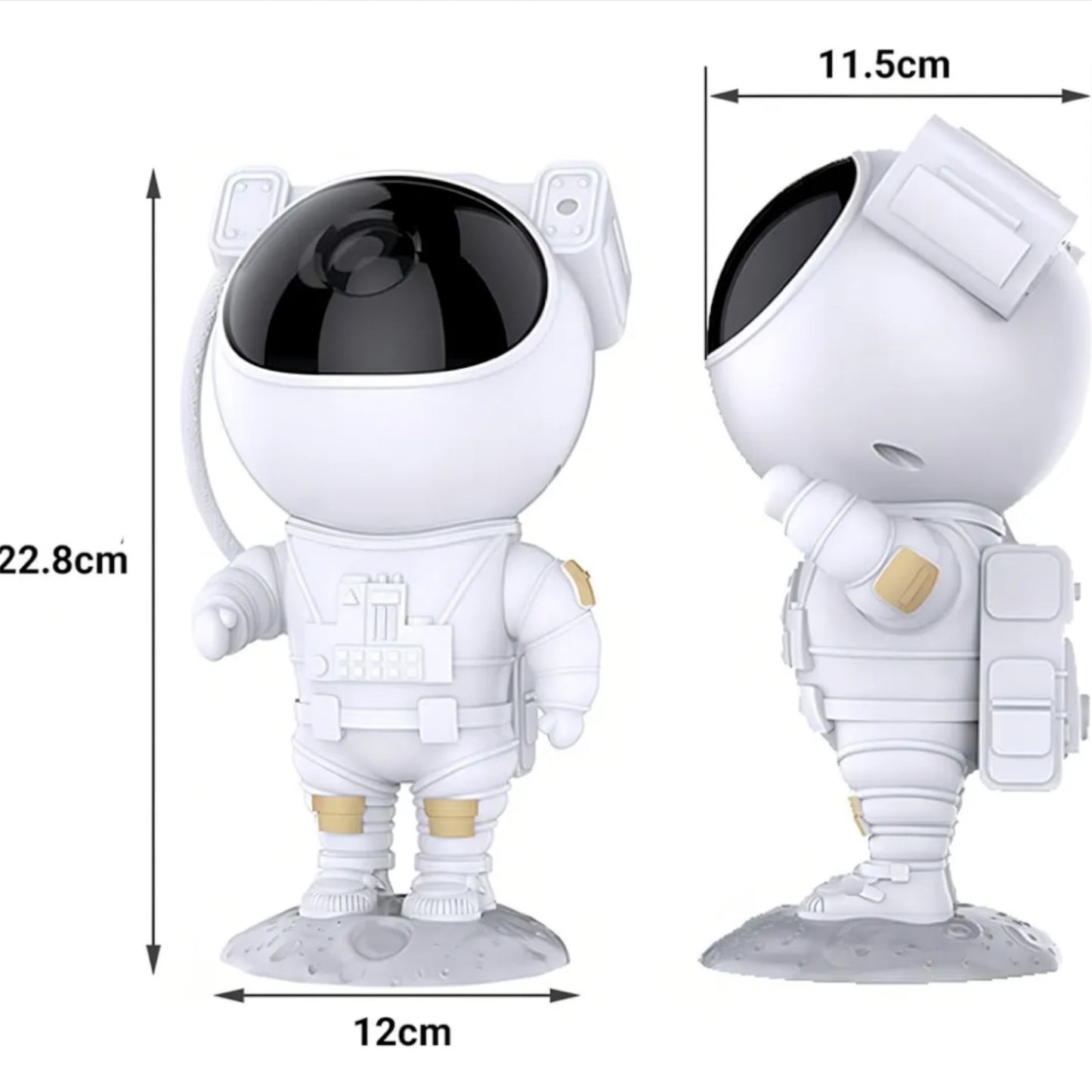 Astronauta proyector de estrellas con control y cable USB