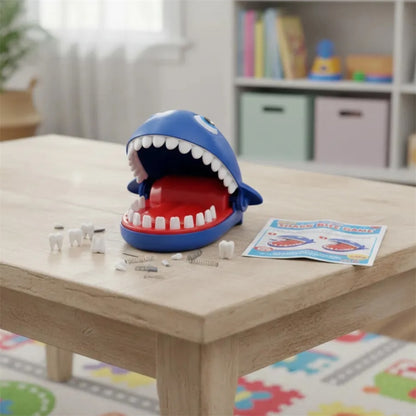 Juego tiburón mordedor 16x12cm.