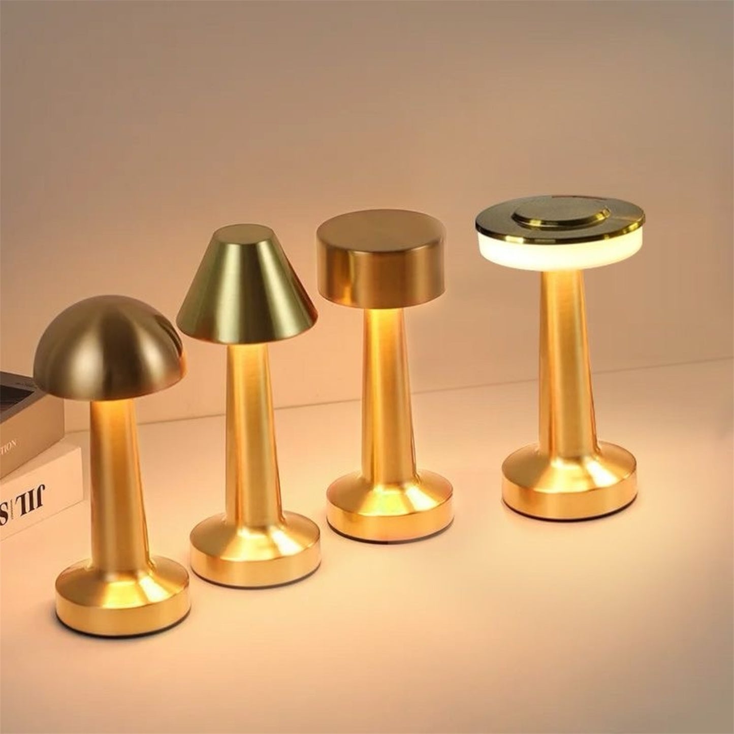 Lámpara honguito Portátil Led Touch Recargable USB