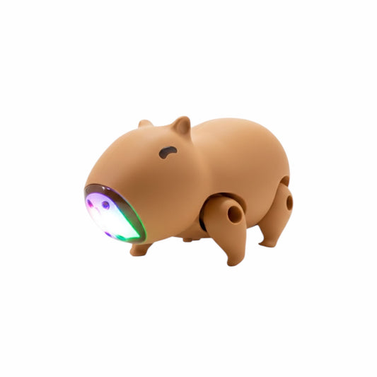 Capibara con luz sonido y movimiento - 18x10cm
