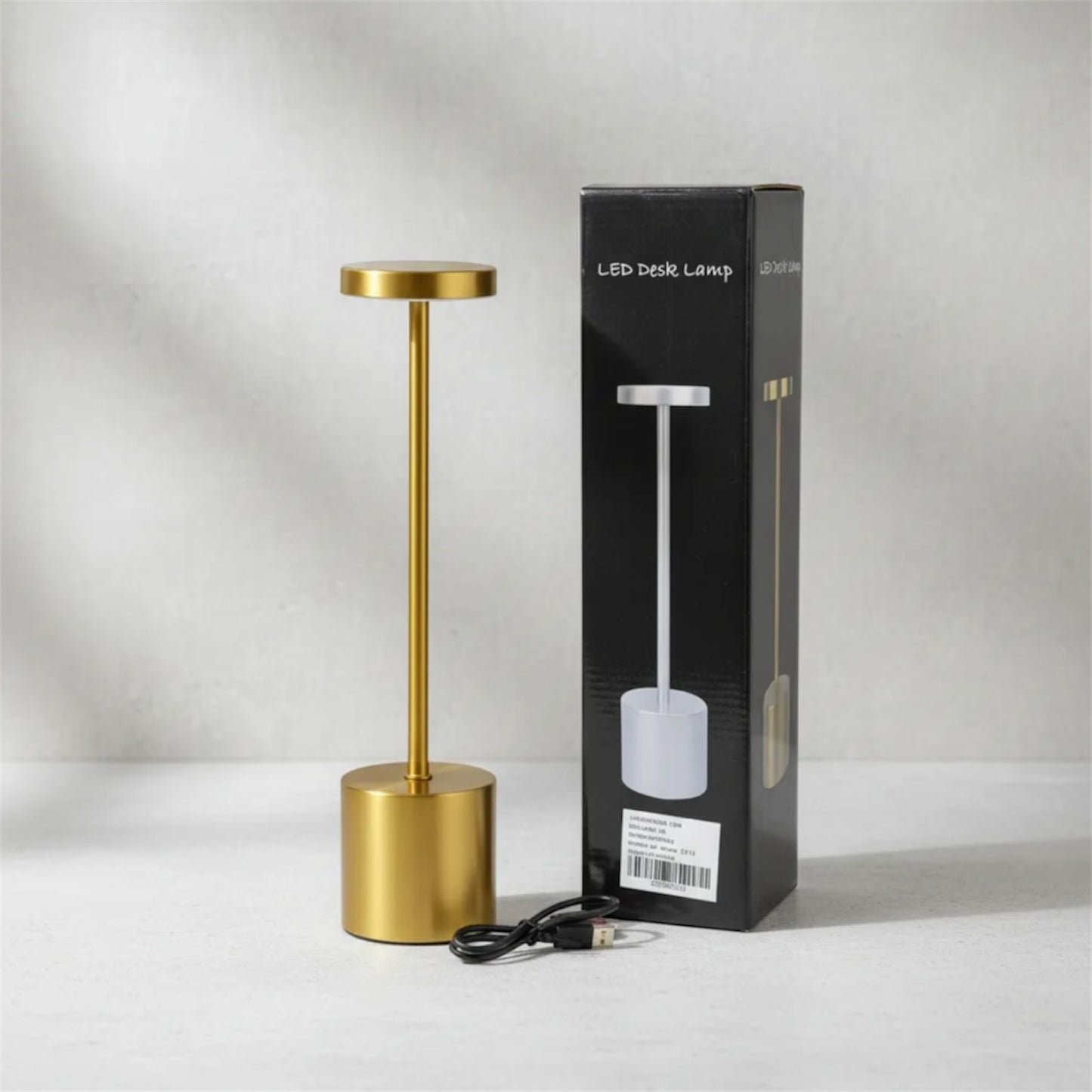 Lámpara de escritorio recargable digital 34x8cm