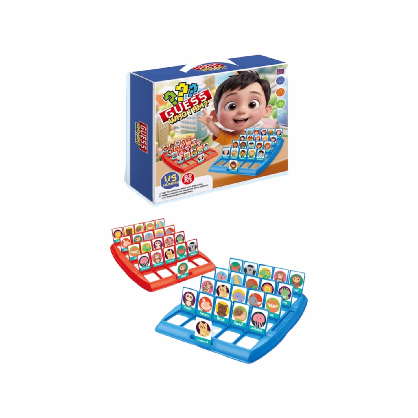 Juego de mesa tablero de adivinanza 82pcs