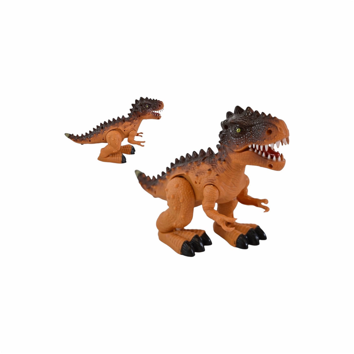 Dinosaurio con luz sonido y movimiento - 20 cm