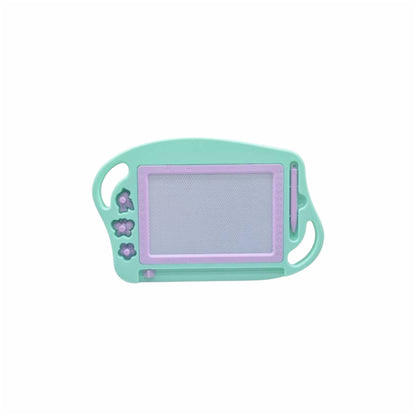 Pizarra mágica verde con sellos - 32x21cm