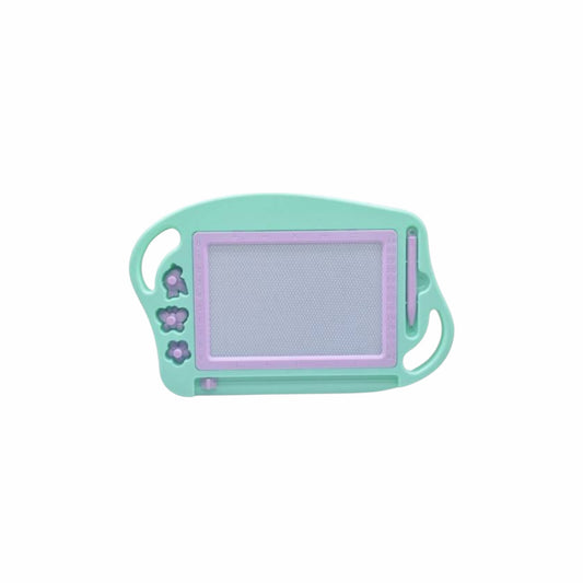 Pizarra mágica verde con sellos - 32x21cm