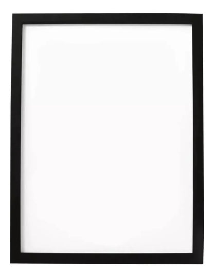 Marco Cuadro Negro Moderno Minimalista 35.5x28cm