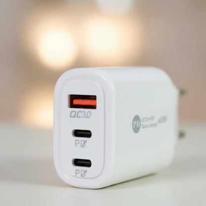 Adaptador Cargador Múltiple De Carga Rápida