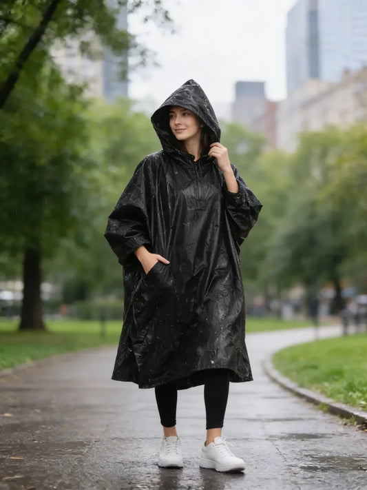 Pilot Capa De Lluvia Eva Impermeable Unisex Negro 120cm