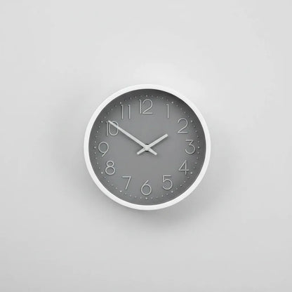Reloj De Pared Moderno Negro Con Números Gris