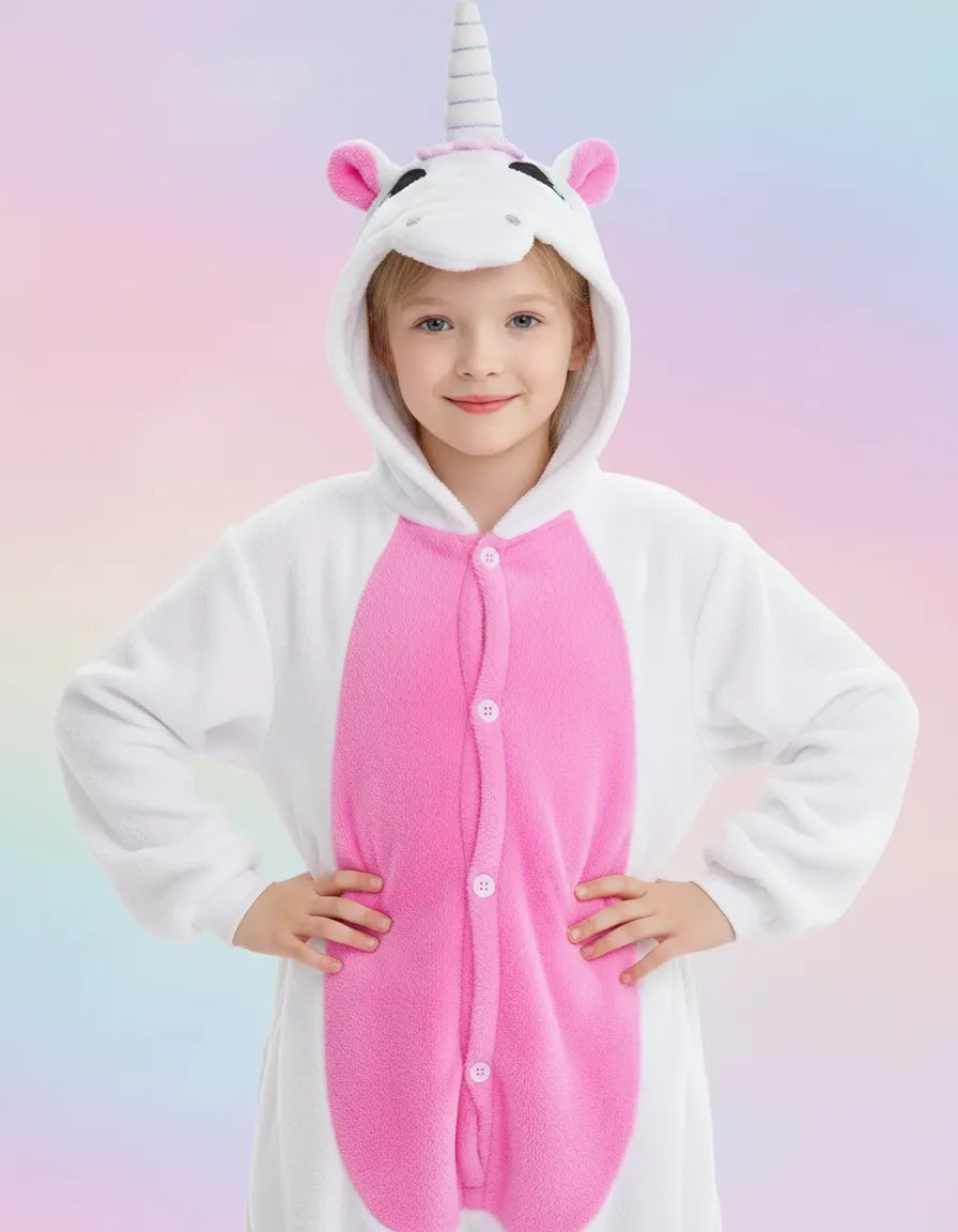 Pijama Unicornio Enterito Polar Niños