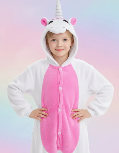 Pijama Unicornio Enterito Polar Niños
