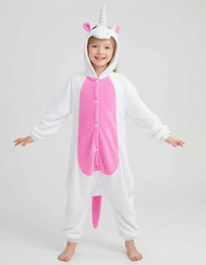 Pijama Unicornio Enterito Polar Niños