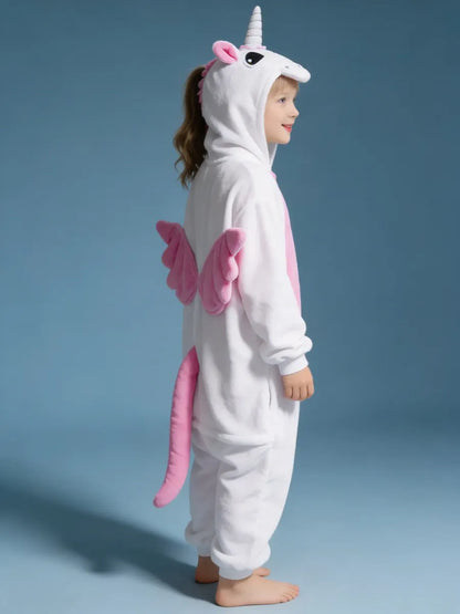Pijama Unicornio Enterito Polar Niños
