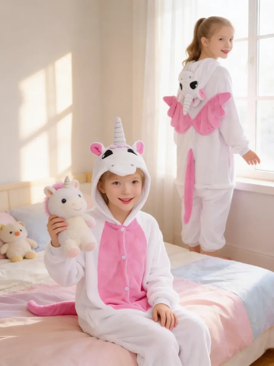 Pijama Unicornio Enterito Polar Niños