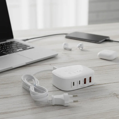 Cargador De Pared 4 Puertos Usb-c Y Usb 25w Rápido