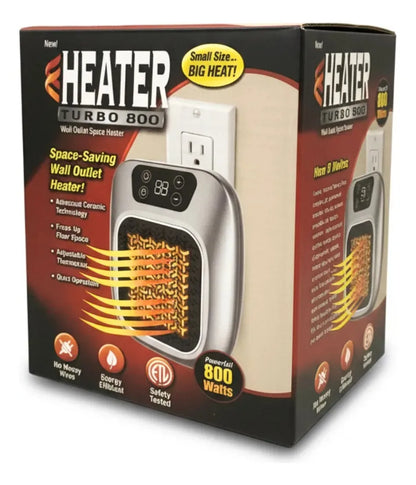 Mini Calefactor Portátil Eléctrico Pared 800w Control Remoto