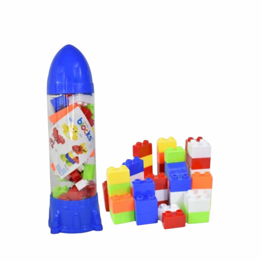 Juego de bloques cohete azul 53pcs