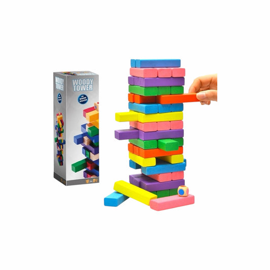 Juego jenga piezas multicolor - 23x7.5cm